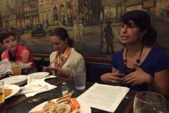 Jasmine Gomez leading the discussion.