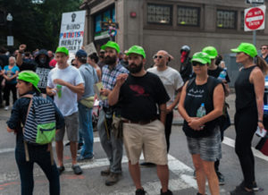 Our green-hatted legal observers